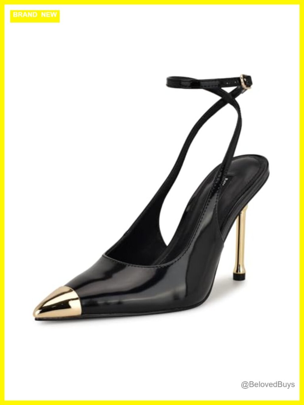 Faux Patent Leather Pointed Toe Stiletto Heel Dress Pumps